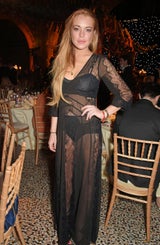 Slideshow | Lindsay Lohans Outfit bei Gala Dinner