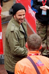Familie Beckham jubelt Romeo bei Charity-Lauf zu