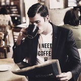 Sexy Männer mit Kaffee