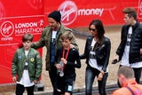 Familie Beckham jubelt Romeo bei Charity-Lauf zu