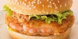 So sieht der Garnelen-Burger bei McDonalds Japan aus.