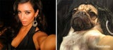 Doug the Pug posiert als Kim Kardashian