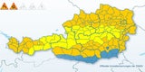 Unwetterprognose für Österreich