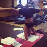 Nicole Scherzinger beim Yoga