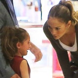 Jennifer Lopez mit Kindern beim Shopping
