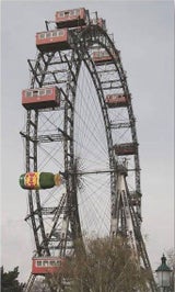 Pago-Flasche am Riesenrad