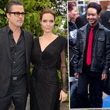 Angelna Jolie & Brad Pitt mit Sohn Maddox als Ehrengast