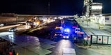 Riesiger Schwertransporter auf A4 unterwegs