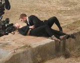 Robert Pattinson & Mia Wasikowska beim Filmdreh