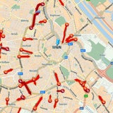 Unfall-Chaos durch Schnee-Hammer
