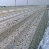 Unfall-Chaos durch Schnee-Hammer