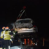 PKW gerät auf A2 in Vollbrand