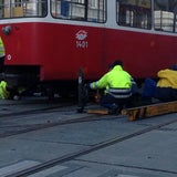 Bim in Wien entgleist