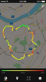 Fotos von der neuen Runtastic 5.0 App