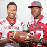 David Alaba beim American Football