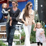 Brad Pitt und Angelina Jolie erkunden mit ihren Kindern London