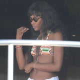 Naomi Campbell entspannt auf Roberto Cavallis Yacht