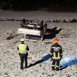Alkolenker überschlägt sich