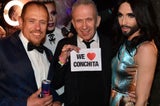 Conchita Wurst, Gery Keszler und Jean Paul Gaultier beim Life Ball 2014