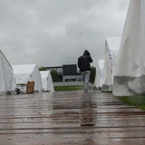 Flüchtlingszelte in Linz