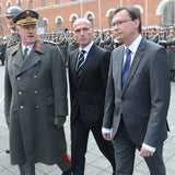 Verteidigungsminister Gerald Klug in der Rossauer Kaserne
