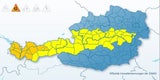 Unwetterprognose für Österreich