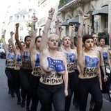 Femen-Protest in Paris