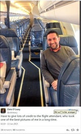 Flieger hebt mit nur 2 Passagieren ab