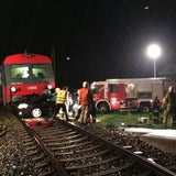 Pkw von Zug erfasst