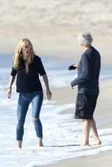 Heidi Klum: Topmodel-Dreh am Strand