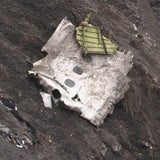 Die Wrackteile des Airbus