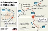 Neue Mur-Brücke stürzt bei Bau ein
