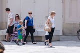 Cate Blanchett mit ihren Kindern in Wien