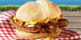 Der "Nürnburger" bei McDonalds Deutschland ist mit Bratwürsten gefüllt.