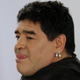 Maradona mit Mega-Schmollmund