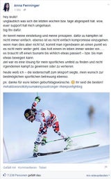 Anna Fenninger: "Ein Tsunami"