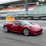 Fotos vom Test des Alfa 4C