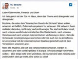 Strache Posting Muslime