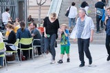 Cate Blanchett mit ihren Kindern in Wien