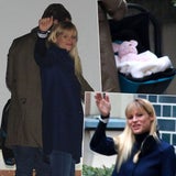 Michelle Hunziker und Baby Sole verlassen die Klinik