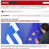 Griechen- Crash: Start für Faymann- Mission