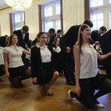 Die Proben für die Eröffnung des Opernballs 2015