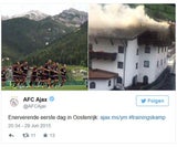 Haus neben Ajax-Hotel brannte