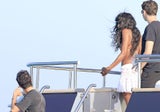Naomi Campbell entspannt auf Roberto Cavallis Yacht