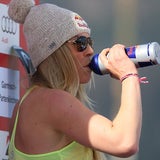 So heiß feierte Lindsey ihren Sieg