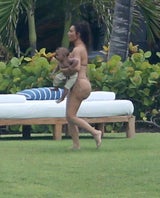 Kim Kardashian: Badetag mit Kids