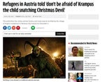 So wird Flüchtlingen Angst vor Krampus genommen