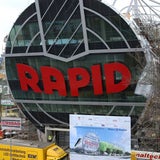 Hier wird Rapid-Logo fertiggestellt