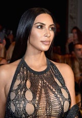 Kim Kardashian im Nacktkleid auf Fashion Week