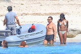 Naomi Campbell: Gut gelaunte Wasserratte